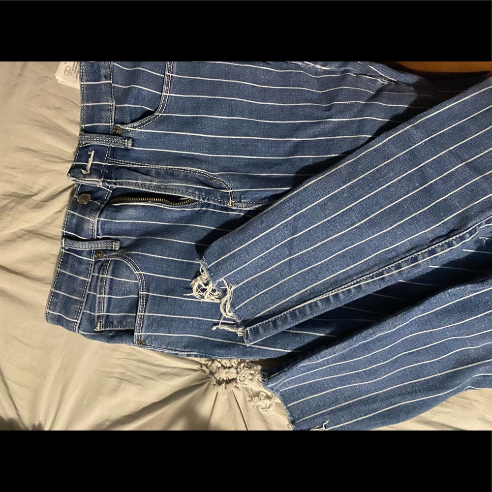 Striped Abercrombie & Fitch Jeans